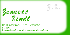 zsanett kindl business card